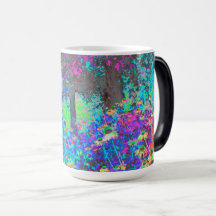 Trippy Lime Green och Lila Garden Sunrise