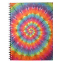 Trippy Little Swirl Tie Dye PhatDyes Anteckningsbok Med Spiral