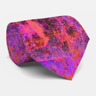 Trippy Magenta and Orange Impressionistic Garden Slips