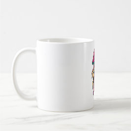 Trippy manetmugg – Neoniska havsvibbar Kaffemugg