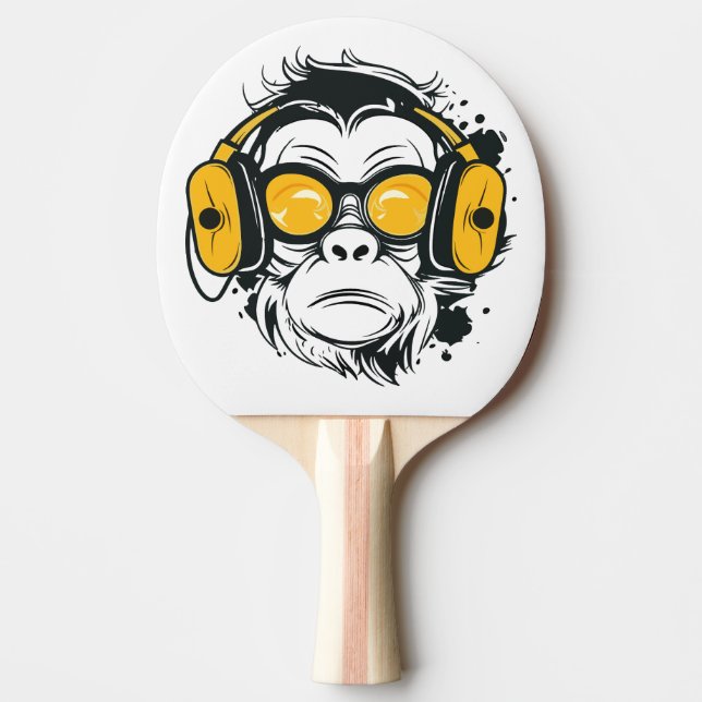Trippy Monkey Ping Pong Paddle Pingisracket (Framsidan)