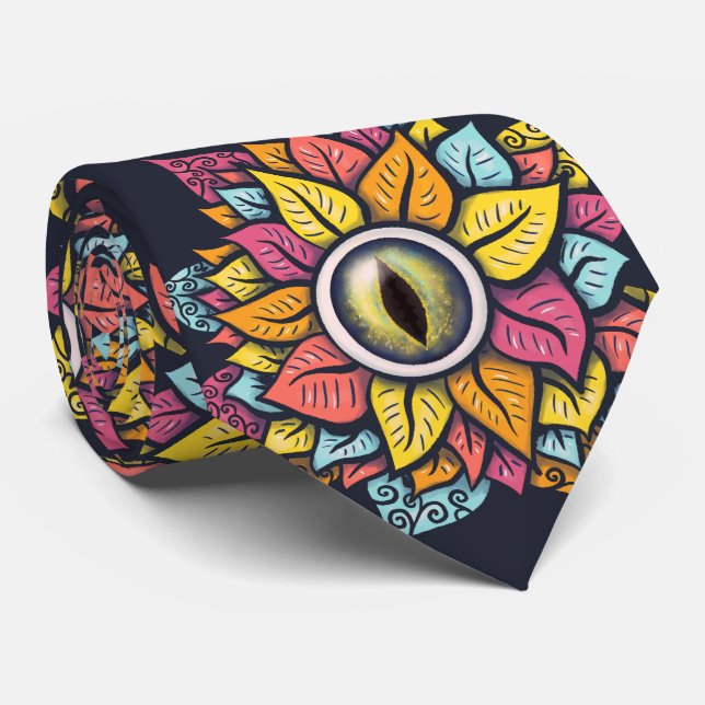 Trippy Öga Flower Konstig Surreal Slips (Rullad)