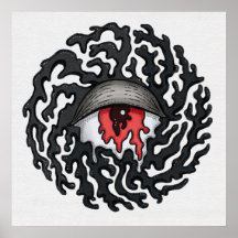 Trippy Öga med Tentacles - Trippy Surreal Art