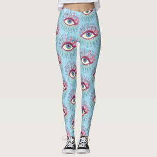 Trippy Öga Psychedelic Art Leggings