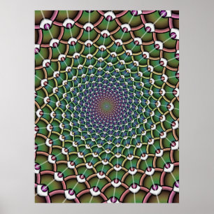 Trippy ögaaffisch poster