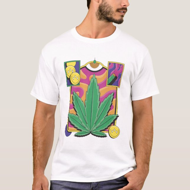 Trippy Ogräs T-Shirt (Framsida)