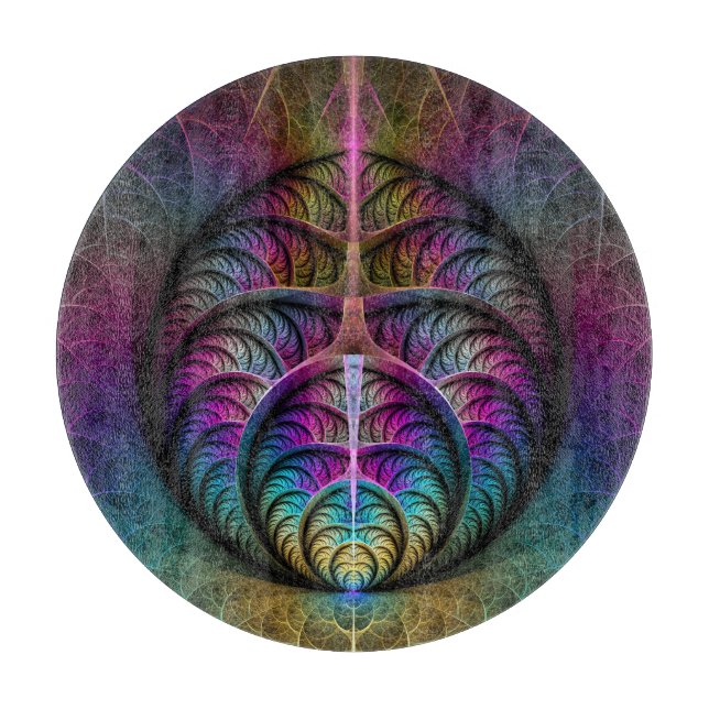 Trippy Patternated Colorful Abstrakt Fractal Art (Framsidan)