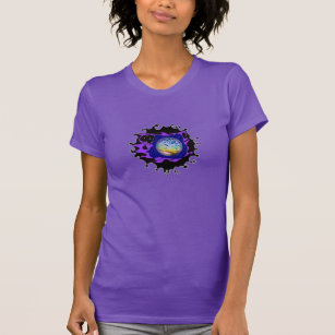 Trippy Planet Lila T-Shirt