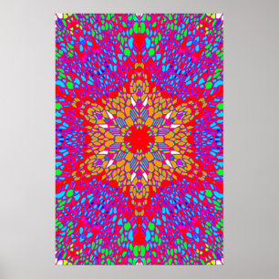 Trippy Poster: Abstrakt Psychedelic Poster