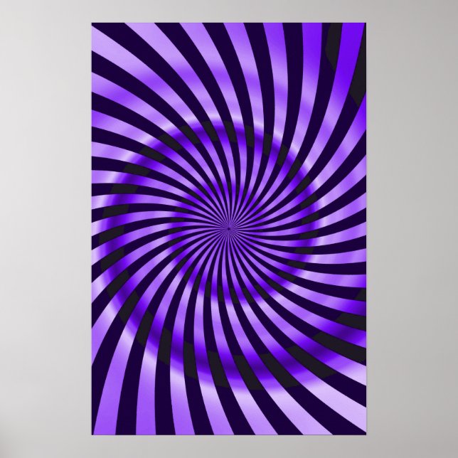 Trippy Poster: Abstraktens Lila Poster (Framsidan)