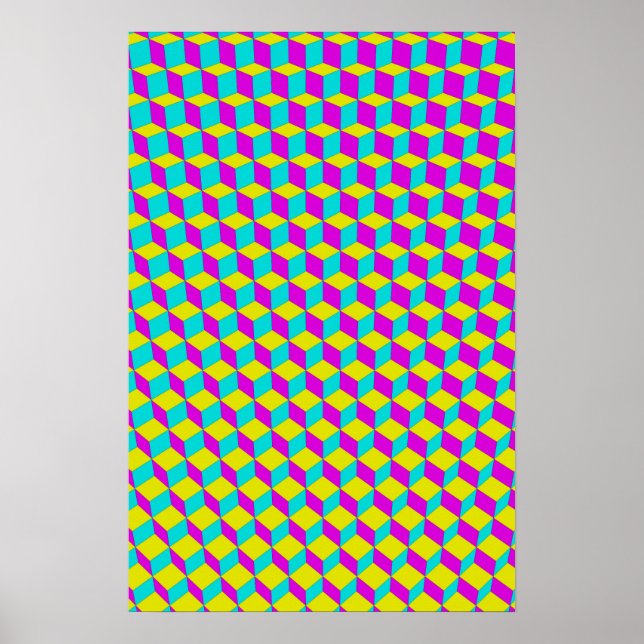 Trippy Poster: CMYK-Abstrakt Poster (Framsidan)