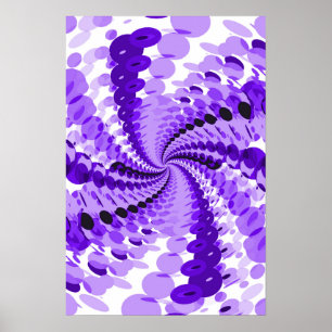 Trippy Poster: Lila Abstrakt Artwork Poster