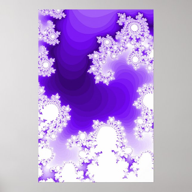 Trippy Poster: Lila Fractal Poster (Framsidan)