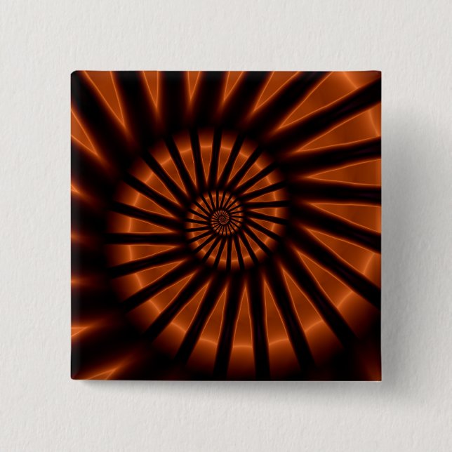 Trippy Psychedelic Backlight Bra Fractal Knapp (Framsida)