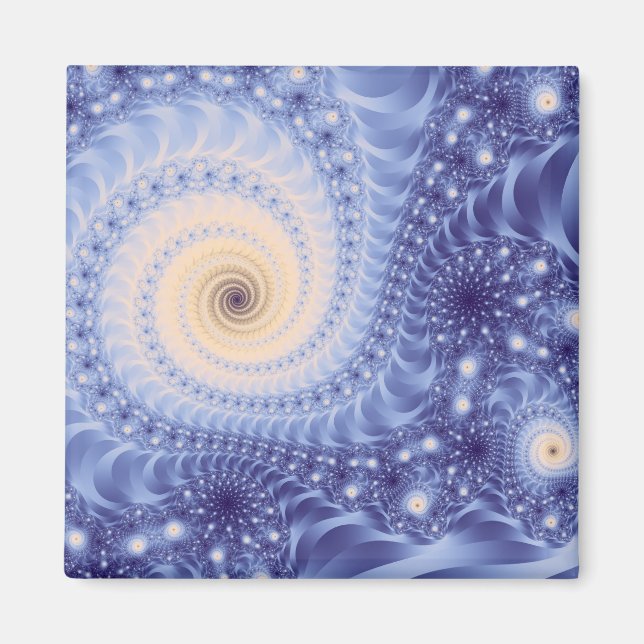 Trippy Psychedelic Starstorm Bra Fractal Magnet (Framsidan)