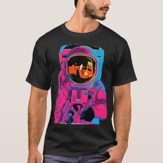 Trippy Rainbow Astronaut T Shirt