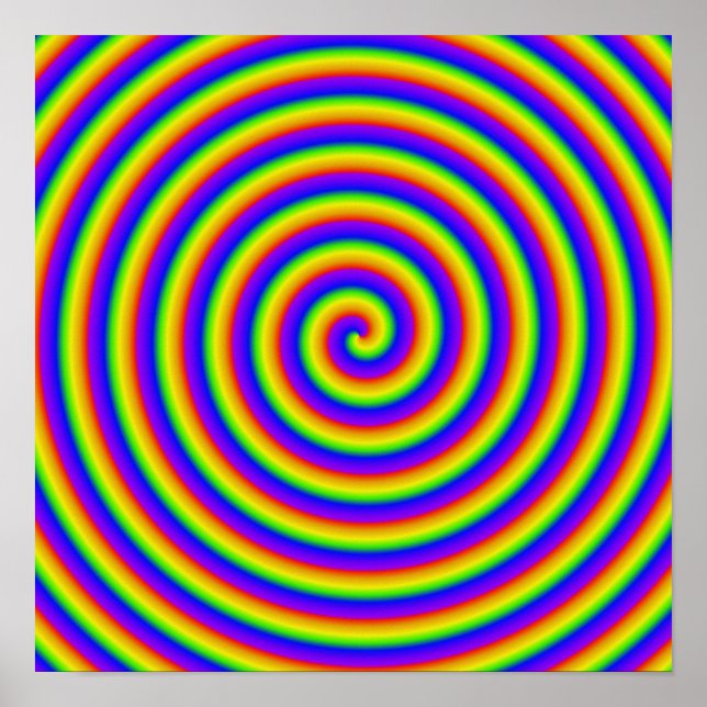 trippy rainbow coil poster (Framsidan)