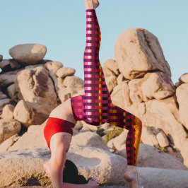 Trippy Rand Lila and Rosa Coola Psychedelic Leggings