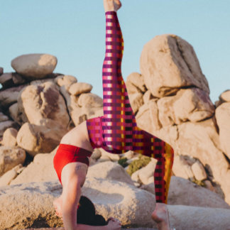 Trippy Rand Lila and Rosa Coola Psychedelic Leggings
