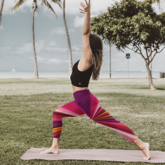 Trippy Rand Lila and Rosa Coola Psychedelic Leggings