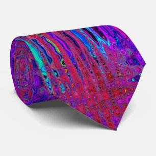 Trippy Red and Lila Abstrakt Retro Atomic Vinkarar Slips
