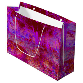 Trippy Red and Magenta Impressionistic Ligcape