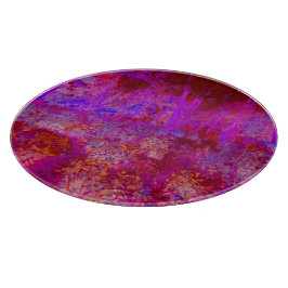 Trippy Red and Magenta Impressionistic Ligcape