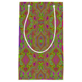 Trippy Retro Chartreuse Magenta Abstrakt Mönster