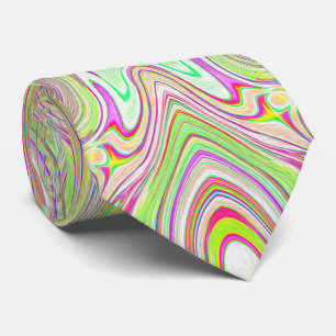 Trippy Retro Rosa and Lime Green Abstrakt Mönster Slips