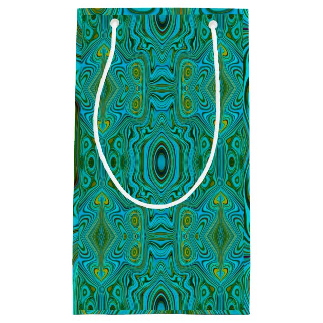 Trippy Retro Turcos Chartreuse Abstrakt Mönster (Framsidan)