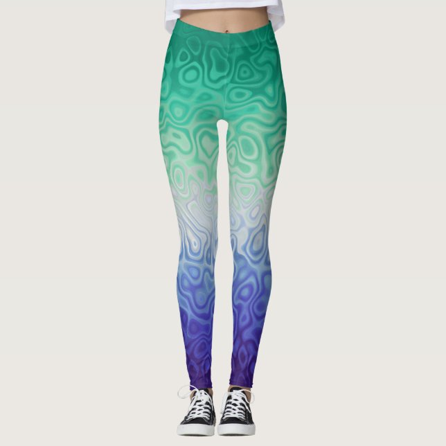 Trippy Ripply Funky Boho MLM Män som älskar män Pr Leggings (Framsida)