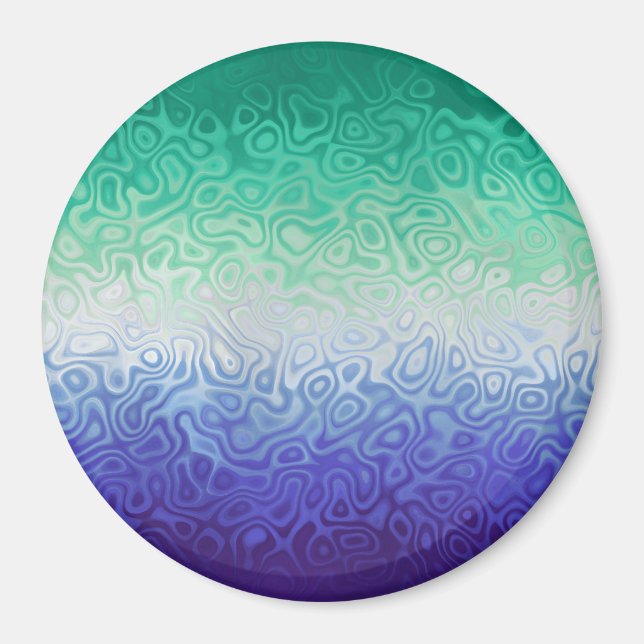 Trippy Ripply Funky Boho MLM Män som älskar män Pr Magnet (Framsidan)