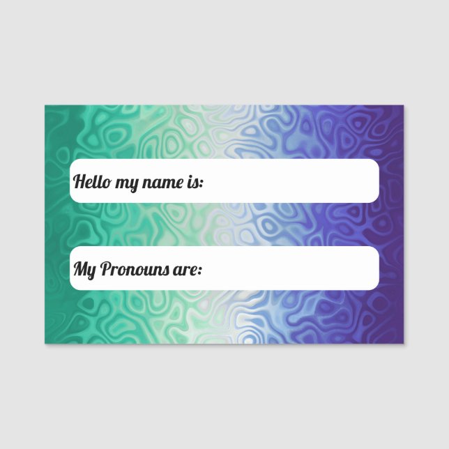 Trippy Ripply Funky Boho MLM Manar Loving Manar Pr Namnbricka (Framsida)