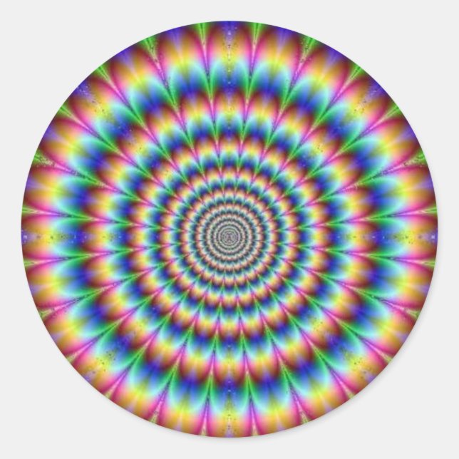Trippy Runt Klistermärke (Framsida)