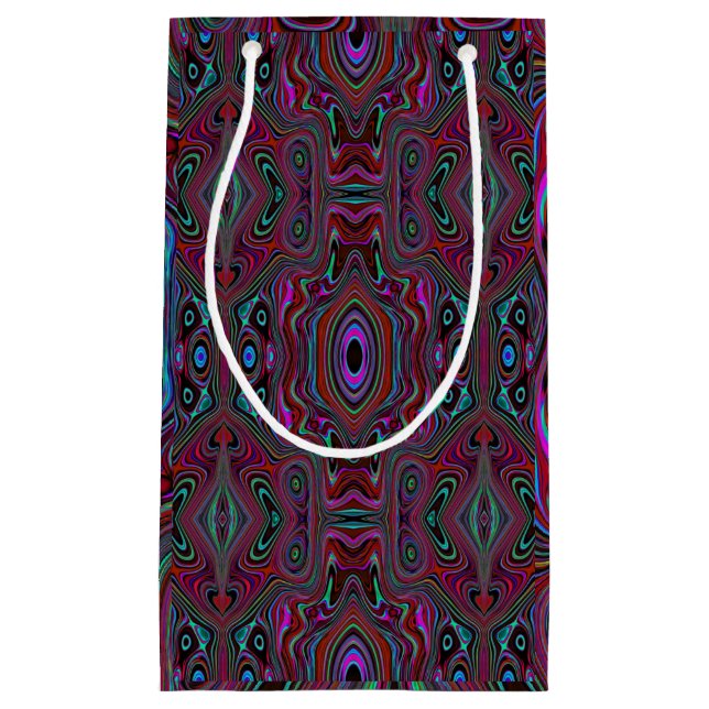 Trippy Seafoam Grönt och Magenta Abstrakt Mönster (Framsidan)