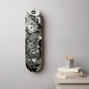 Trippy Sepia Black Mini Skateboard Bräda 18,5 Cm