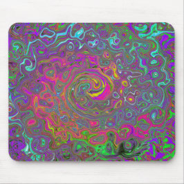 Trippy Shock rosa Abstrakt Retro Liquid Swirl Musmatta