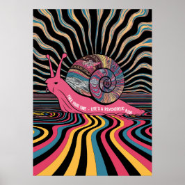 Trippy Snigel Art Poster