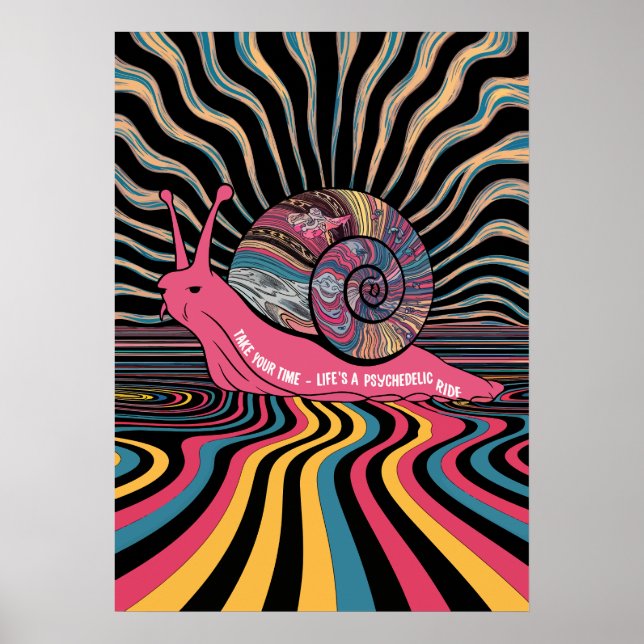 Trippy Snigel Art Poster (Framsidan)