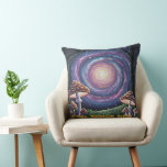 Trippy Space Fantasy Art Inspired Dekorativ kudde<br><div class="desc">Cosmic Mushroom Garden - Trippy Space Fantasy Art Print 🌌 Dive in i ett surrealistiskt drömmarlandskap där golv möter kosmos. "Cosmic Mushroom Garden" är en psykedelisk fusion av svampar, snurrande galaxer och annat världsligt färg - perfekt for space älskare, svampentusiaster och fläkt av djärv, sinnesböjande konst. 🍄 Utformningsfunktioner: Vibranta svampar...</div>