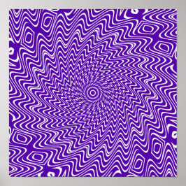 trippy spiral swirl twirl hypnotis illusion art poster