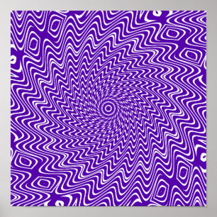 trippy spiral swirl twirl hypnotis illusion art poster
