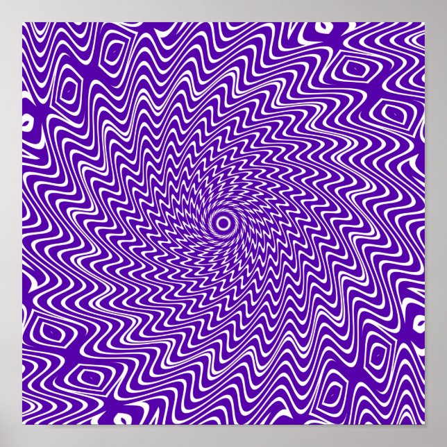 trippy spiral swirl twirl hypnotis illusion art poster (Framsidan)