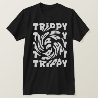 Trippy Spiral Typography Design T Shirt