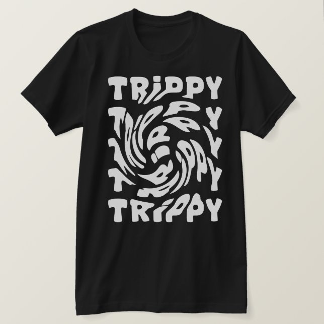 Trippy Spiral Typography Design T Shirt (Design framsida)