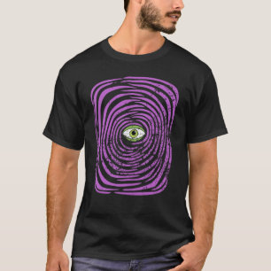 Trippy Stil Mesmerizing Monster Öga Graphic T Shirt