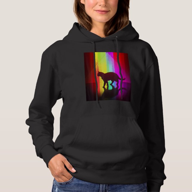 Trippy Surreal Cat Acidwave Aesthetic Surrealism R T Shirt (Framsida)