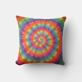 Trippy Swirl Tie Dye American MoJo Pillow Kudde