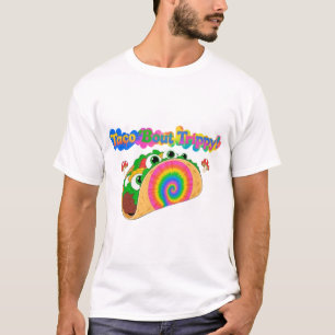 Trippy Taco Tie Dye T-Shirt – Rolig Färgrik Mat