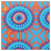 Trippy Tie-Dye Retro Blue & Orange